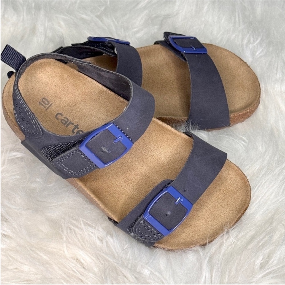 Carter's Navy Blue Sandals with Buckles